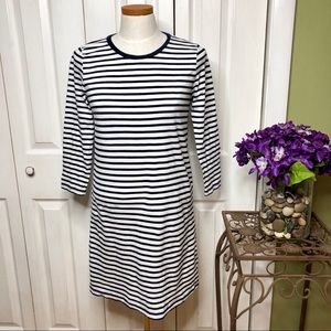 J. Crew Factory soft striped long sleeve dress